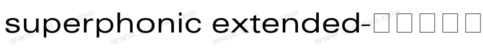 superphonic extended字体转换